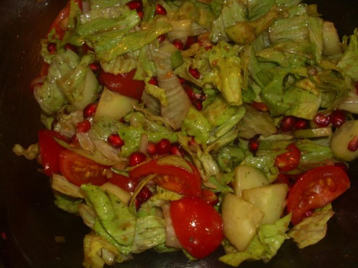 Gemischter Salat mit Granatapfel - Rezept - Bild Nr. 8