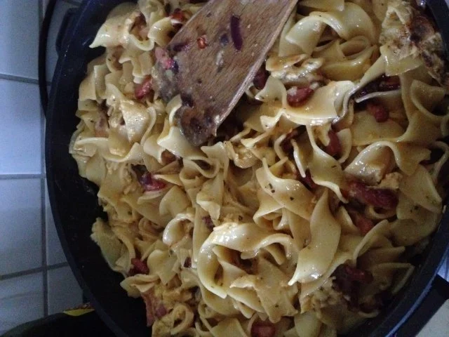 Rezept: Schinkennudeln Schinkennudeln - Rezept