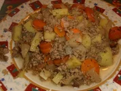 Pfund- Eintopf aus dem Römertopf - Rezept