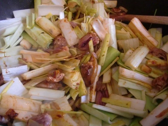 Rezept: Hähnchenherzen mit Lauch Bild Nr. 5 Hähnchenherzen mit Lauch - Rezept - Bild Nr. 5