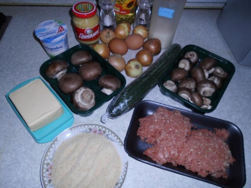 Bouletten / Frikadellen / Fleischpflanzerl nach Art von Stroganow ...