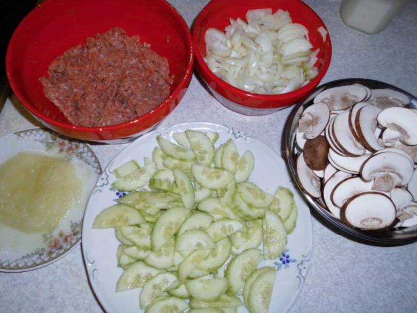 Bouletten / Frikadellen / Fleischpflanzerl nach Art von Stroganow ...