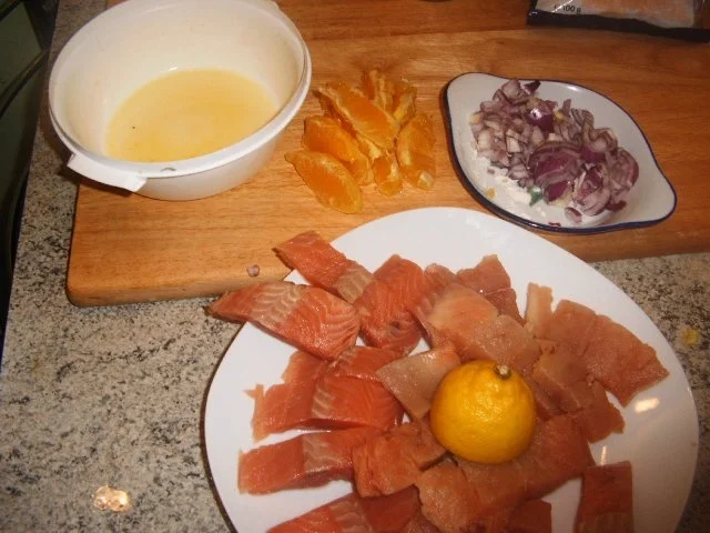 Rezept: Lachs mit Mandelschupfnudeln Bild Nr. 3 Lachs mit Mandelschupfnudeln - Rezept - Bild Nr. 3