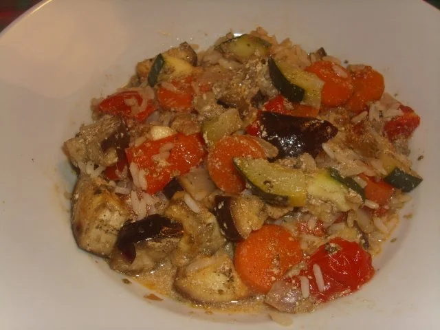 Rezept: Gemüse und Reis im Römertopf Gemüse und Reis im Römertopf - Rezept