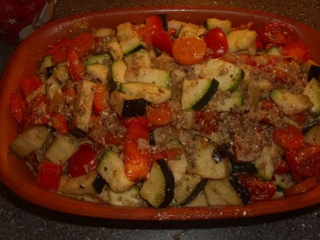 Rezept: Gemüse und Reis im Römertopf Bild Nr. 4 Gemüse und Reis im Römertopf - Rezept - Bild Nr. 4