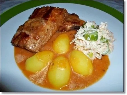 Zart geschmorte  Rippchen an feiner Sauce - Rezept - Bild Nr. 2