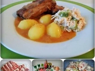 Zart geschmorte  Rippchen an feiner Sauce - Rezept - Bild Nr. 6