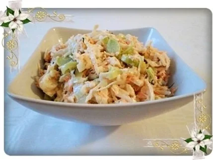 Sellerie Salat mit Walnuss-Mayo-Creme nach Art des Hauses. - Rezept