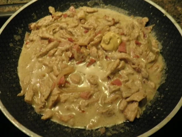 Putengeschnetzeltes mit Schinken, Zwiebeln ... - Rezept - Bild Nr. 7