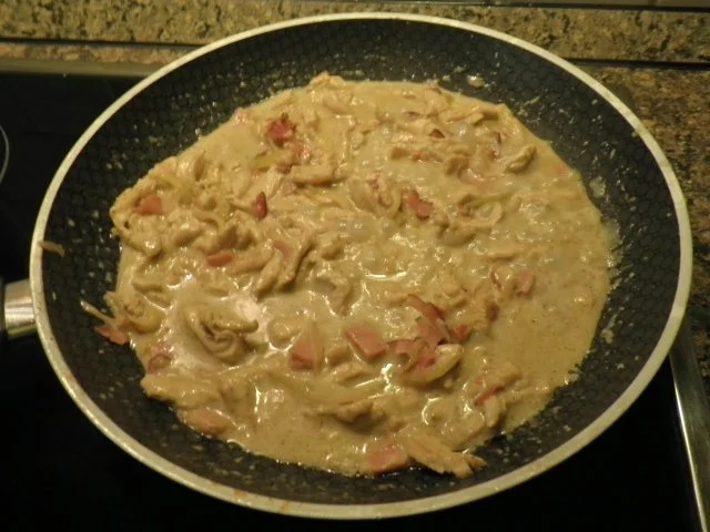 Putengeschnetzeltes mit Schinken, Zwiebeln ... - Rezept - Bild Nr. 8