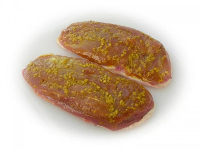 Barbarie Entenbrust an Orangensauce dazu Maroni-Preiselbeer-Buchteln - Rezept - Bild Nr. 6