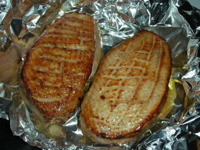 Barbarie Entenbrust an Orangensauce dazu Maroni-Preiselbeer-Buchteln - Rezept - Bild Nr. 9