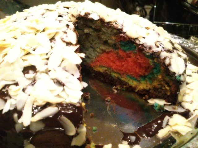 Rezept: bunter Mandel-Haselnuss Kuchen Bild Nr. 2 bunter Mandel-Haselnuss Kuchen - Rezept - Bild Nr. 2