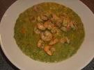 Rezept: Erbsensuppe mit Garnelen Erbsensuppe mit Garnelen - Rezept