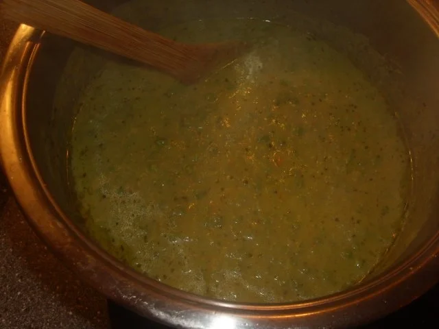 Erbsensuppe mit Garnelen - Rezept - Bild Nr. 6