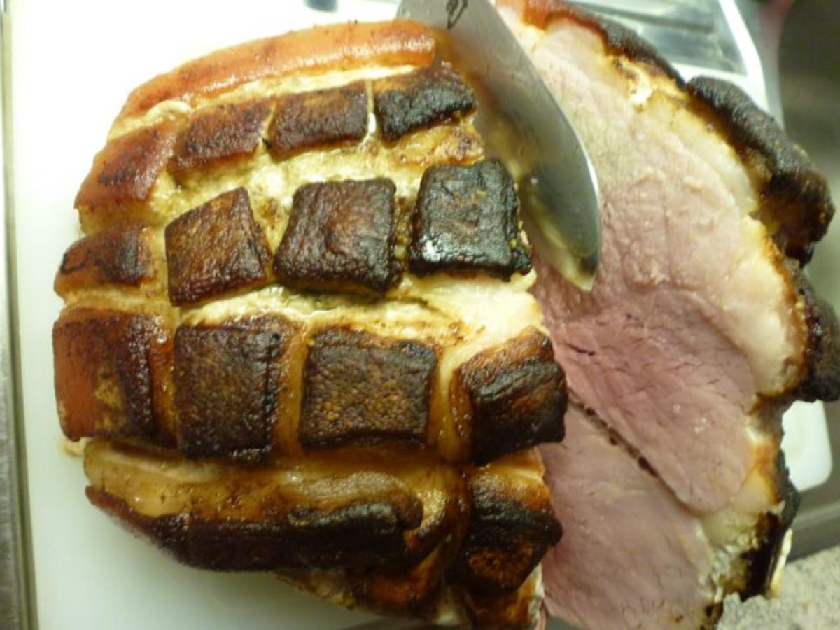 Schinken-Krustenbraten niedrig gegart - Rezept - kochbar.de