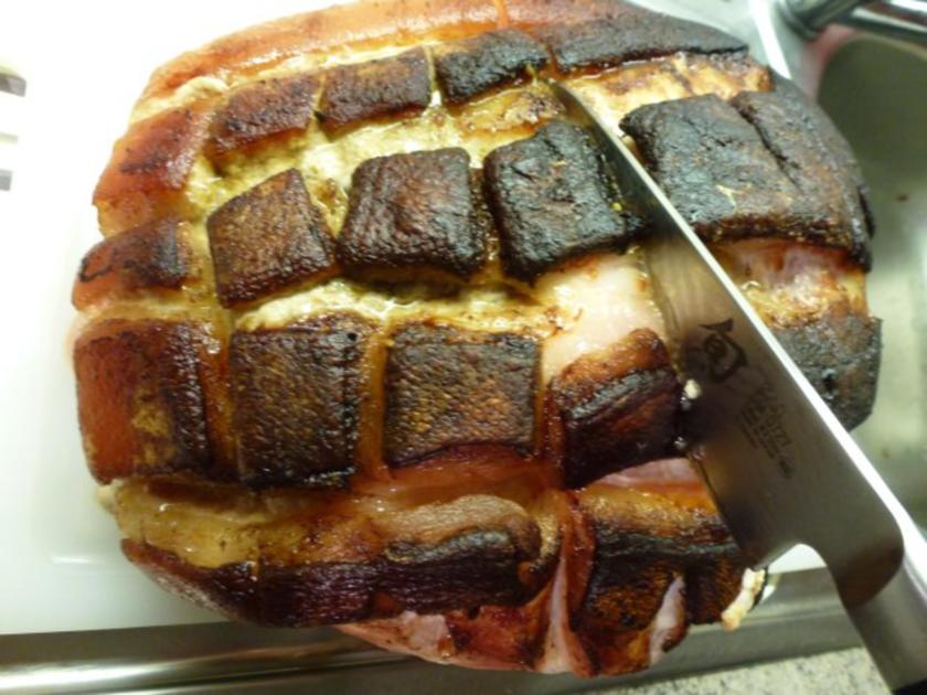Schinken Krustenbraten niedrig gegart - einfach - von Test00