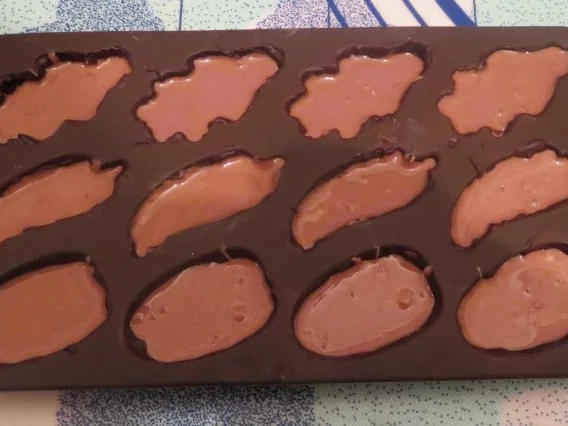 Rezept: Süßes: Nougat-Mokka-Pralinen Bild Nr. 2 Süßes: Nougat-Mokka-Pralinen - Rezept - Bild Nr. 2