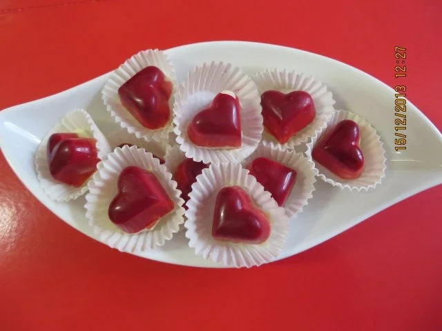 Pralinen: Amaretto-Herzen - Rezept