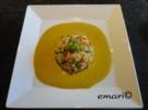 bunter Kürbis Reis auf Kurkuma Sauce - Rezept