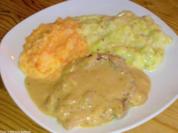 Kotelett in Champignon-Rahmsosse - Rezept