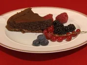 Lauwarme Schokoladen-Tarte - Rezept