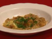 Brezensuppe mit Schnittlauch verfeinert - Rezept