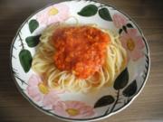 Vegan : Karotten - Bolognese mit Spaghetti - Rezept