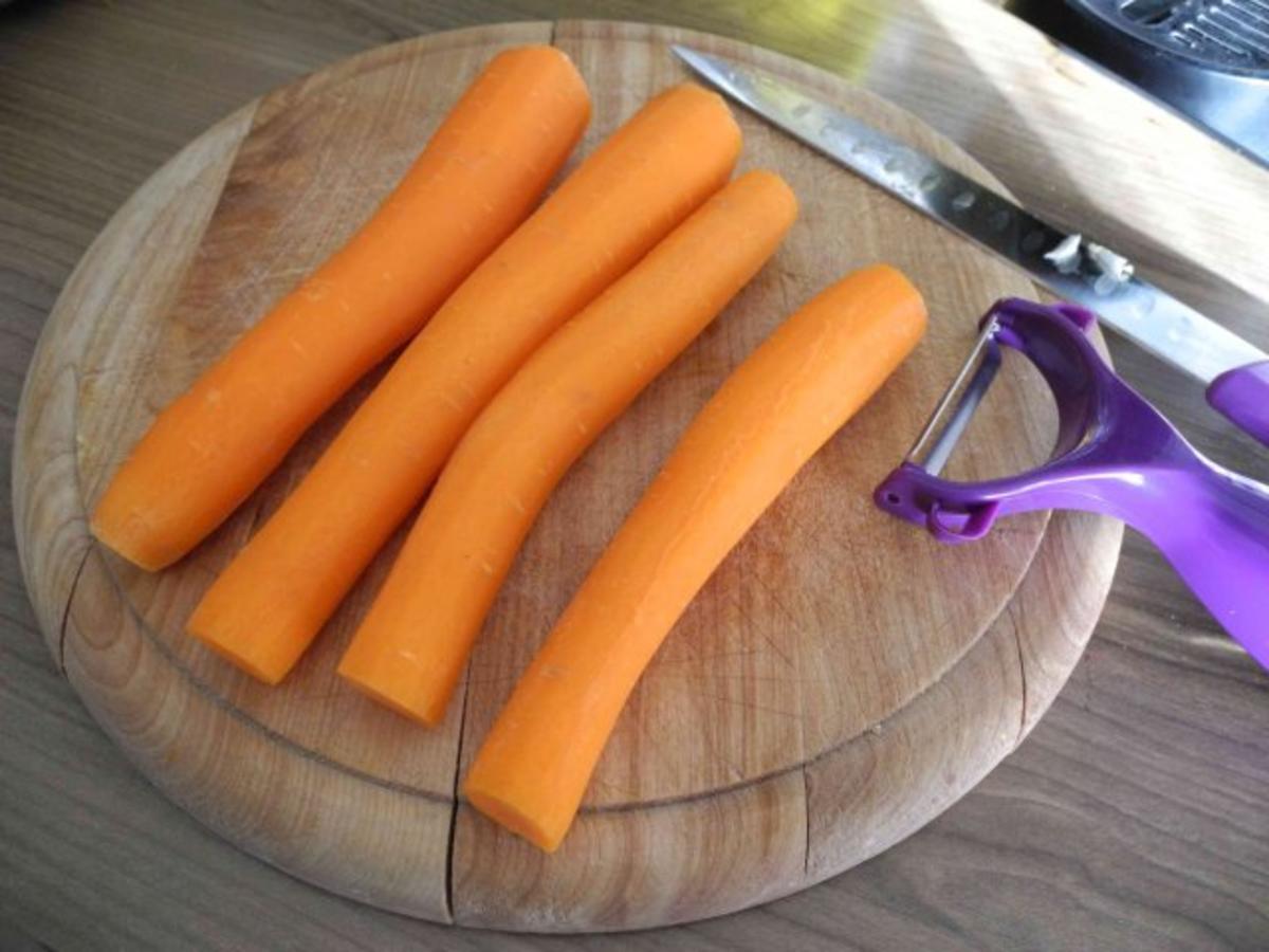 Vegan : Karotten - Bolognese mit Spaghetti - Rezept - Bild Nr. 4