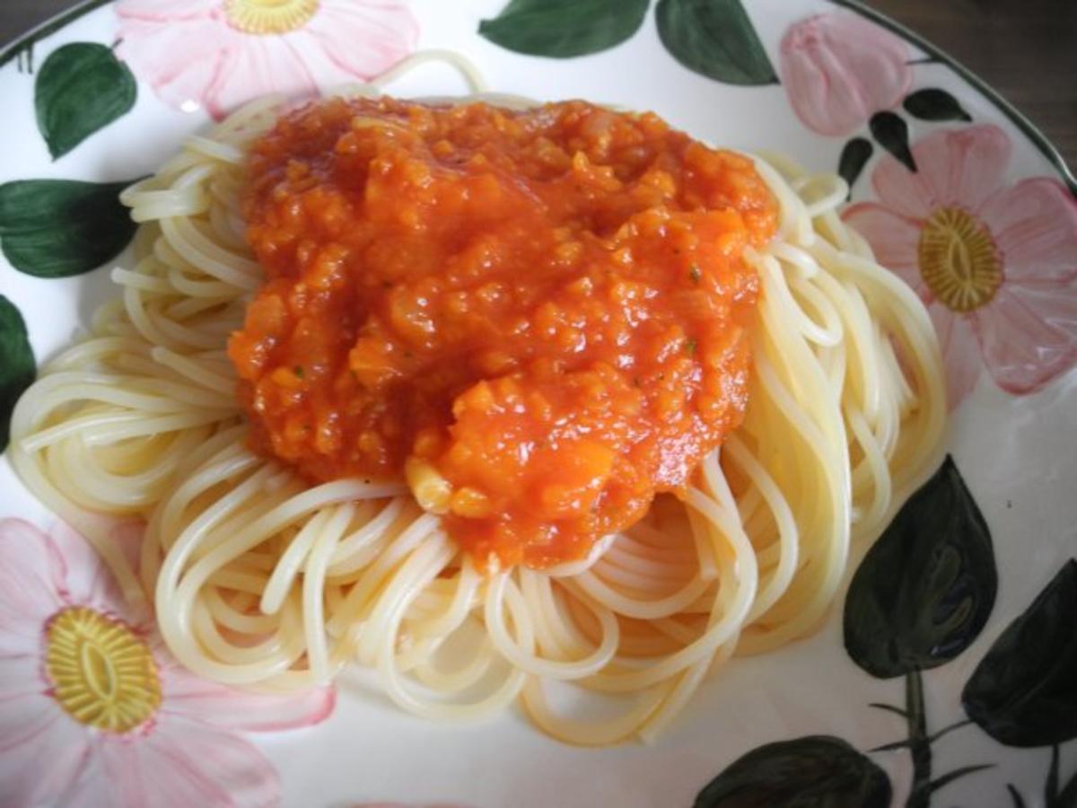 Vegan : Karotten - Bolognese mit Spaghetti - Rezept - Bild Nr. 13
