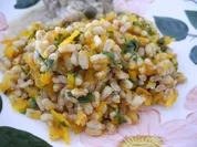 Vegan : Dinkel - Kürbis - Beilage - Rezept