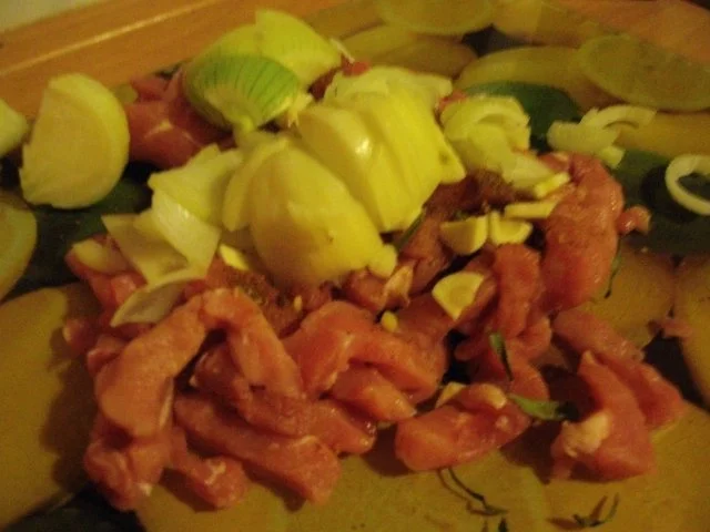 Schnitzelgeschnetzeltes nach Gyros-Art   mit Kraut und Tzaziki - Rezept - Bild Nr. 3