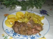 gebratene Hühnerleber mit Rotwein-Zwieblsauce - Rezept