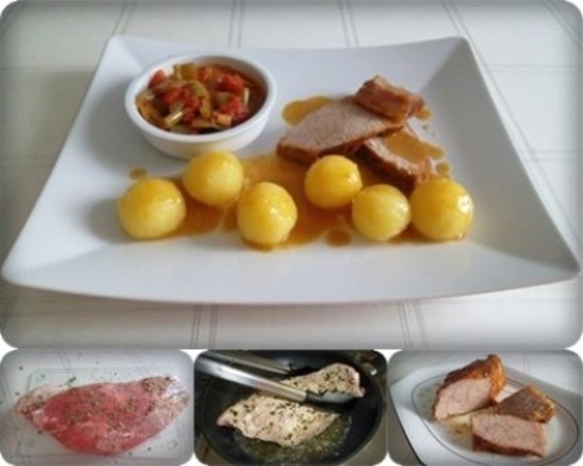 Saftiger Kalbsbraten mit Mini Gummiklößchen nach Art meiner Mutter - Rezept - Bild Nr. 8