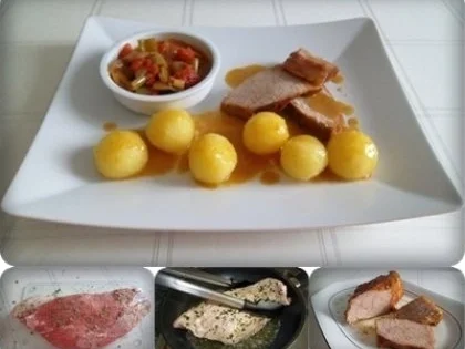 Rezept: Saftiger Kalbsbraten mit Mini Gummiklößchen nach Art meiner Mutter Bild Nr. 8 Saftiger Kalbsbraten mit Mini Gummiklößchen nach Art meiner Mutter - Rezept - Bild Nr. 8