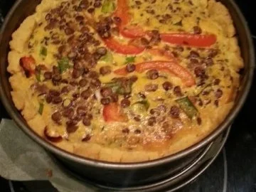 Linsen-Quiche mit Paprika - Rezept