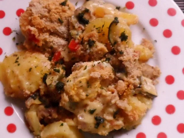 Aufläufe: Kartoffel-Zucchini-Auflauf mit Ei und Béchamel-Senf-Soße - Rezept - Bild Nr. 17