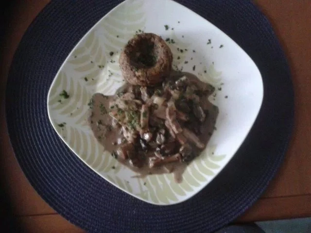 Champignon-Rahm-Geschnetzeltes - Rezept