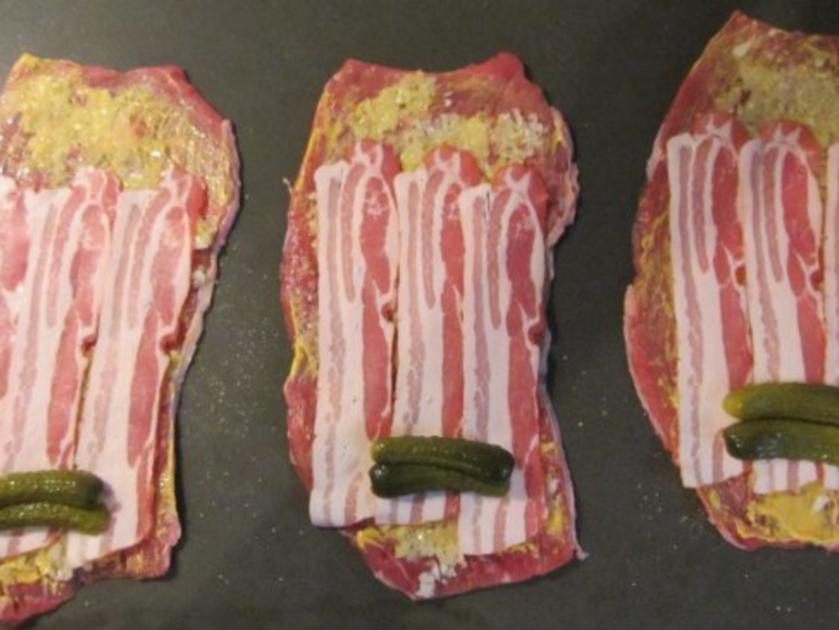 Rouladen mit Speck Gurken Füllung - einfach - von mutter0506