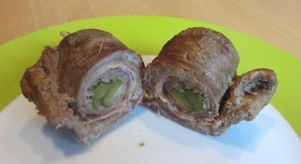 Rouladen mit Speck-Gurken-Füllung - Rezept - kochbar.de