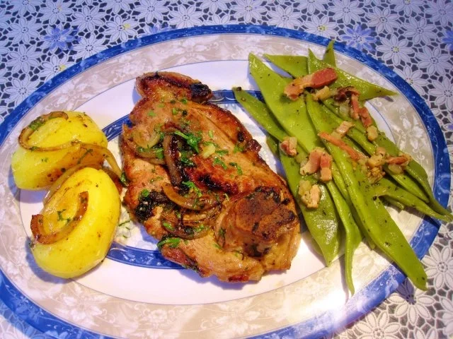 Lamm mit Wein mariniert und Speckbohnen - Rezept - Bild Nr. 6