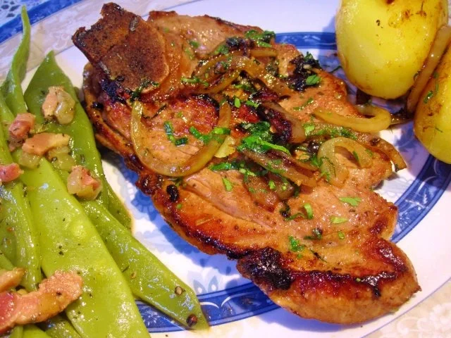 Lamm mit Wein mariniert und Speckbohnen - Rezept - Bild Nr. 5