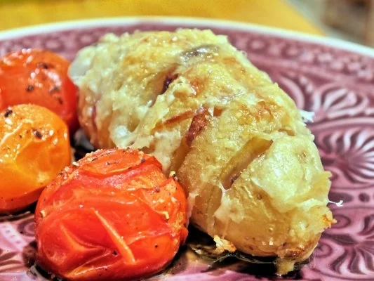 Überbackene Zwiebel-Kartoffeln - Rezept