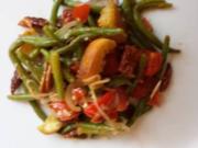 Bohnensalat mit Tomaten und Rinderfiletstreifen - Rezept