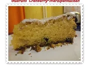 Kuchen: Cranberry-Marzipankuchen - Rezept