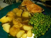 Zitronenhühnchen mit Buttererbsen - Rezept