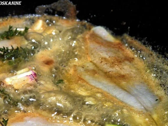 Schollenfilet auf Rosenkohl-Mandel-Bett, dazu Süßkartoffelpüree - Rezept - Bild Nr. 8