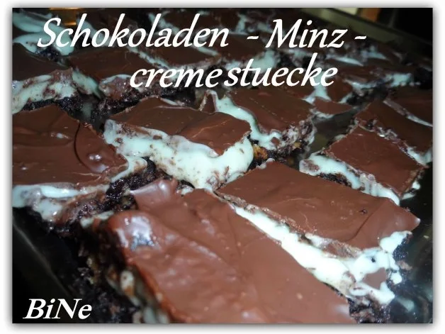 BiNe` S SCHOKOLADEN - MINZCREMESTUECKE - Rezept - Bild Nr. 2