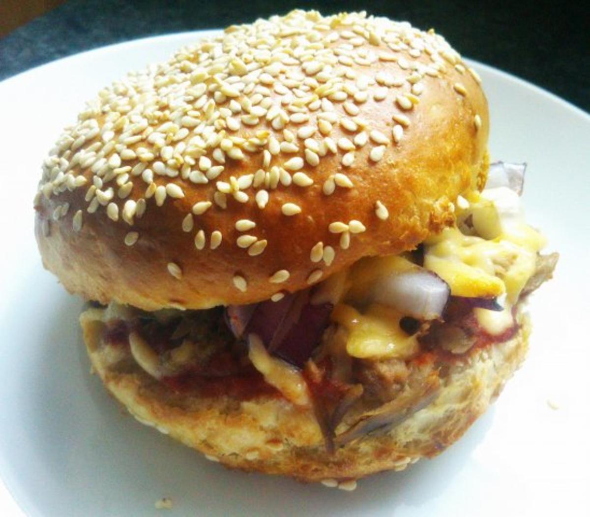 Bilder für Pizza Burger Rezept