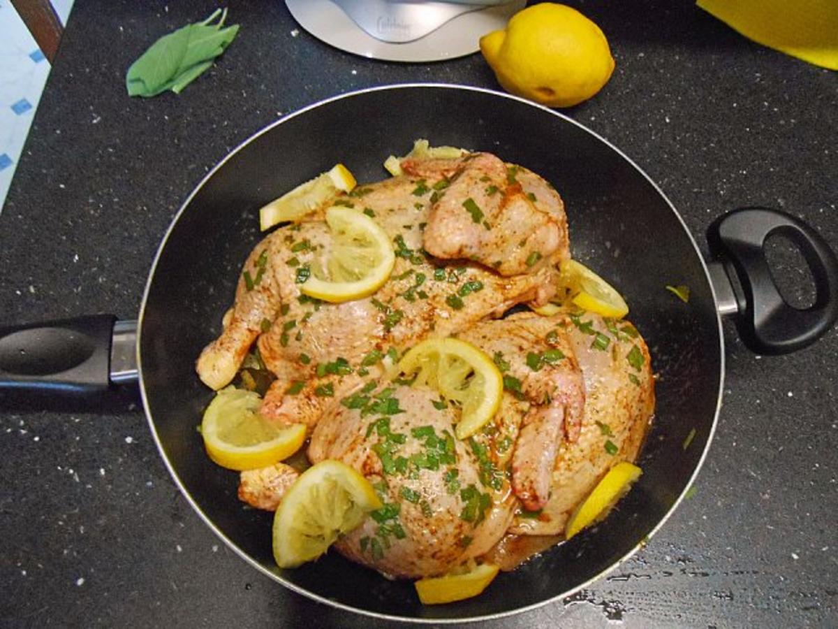 Zitronen-Salbei Hähnchen - Rezept mit Bild - kochbar.de